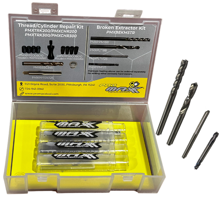 Broken EZ Out Removal Kits / Platinum Drill Bits For Broken Extractor Removal