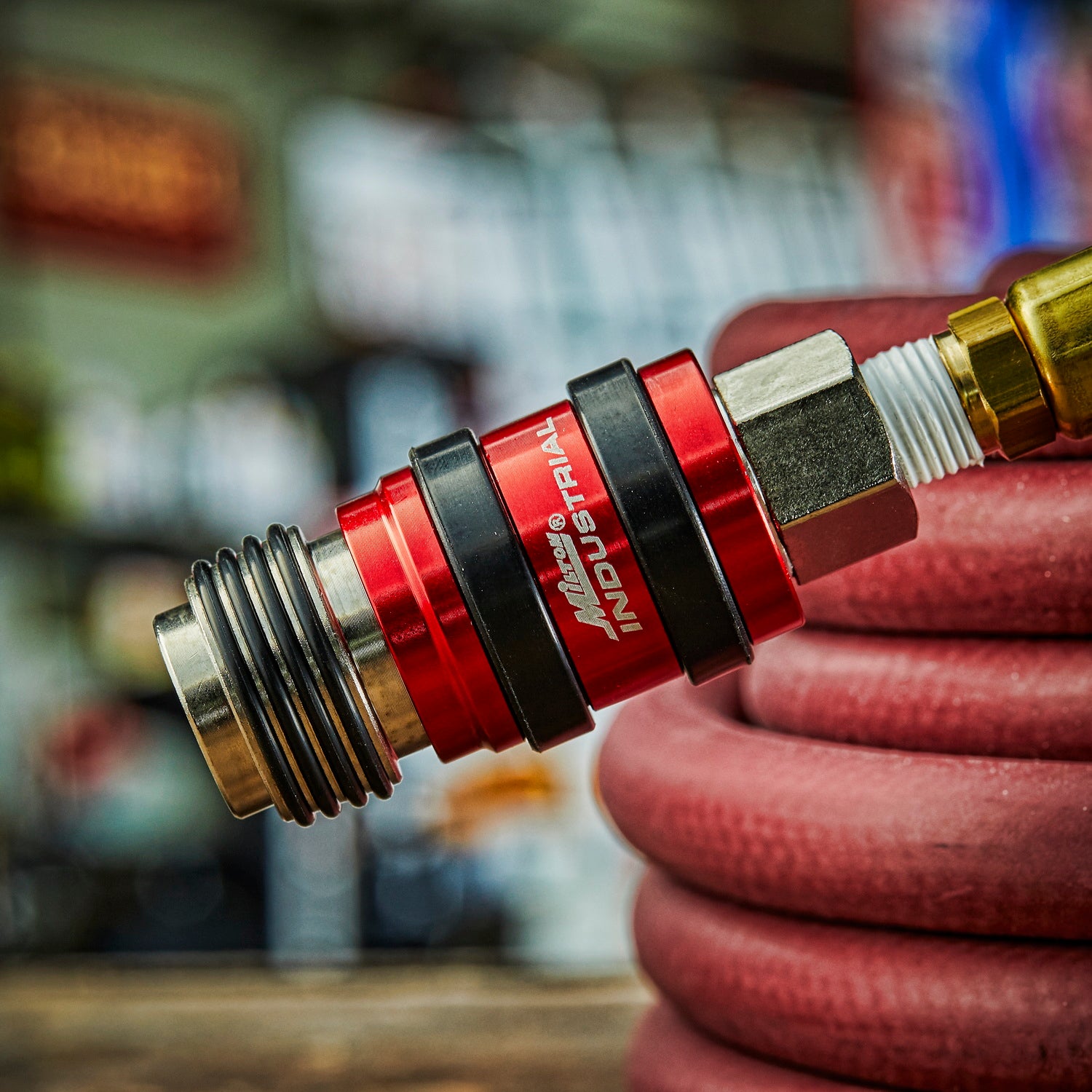 5 In ONE® Universal Safety Exhaust Quick-Connect Industrial Coupler, 1/4