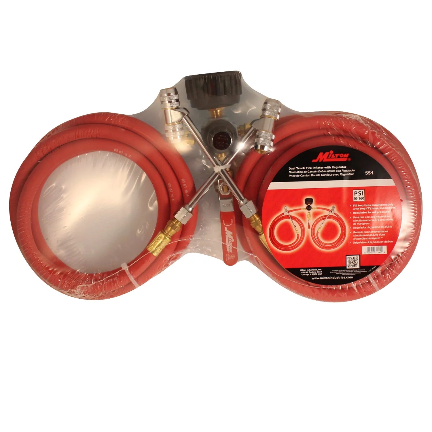 Dual Truck Tire Inflator Gauge & Regulator