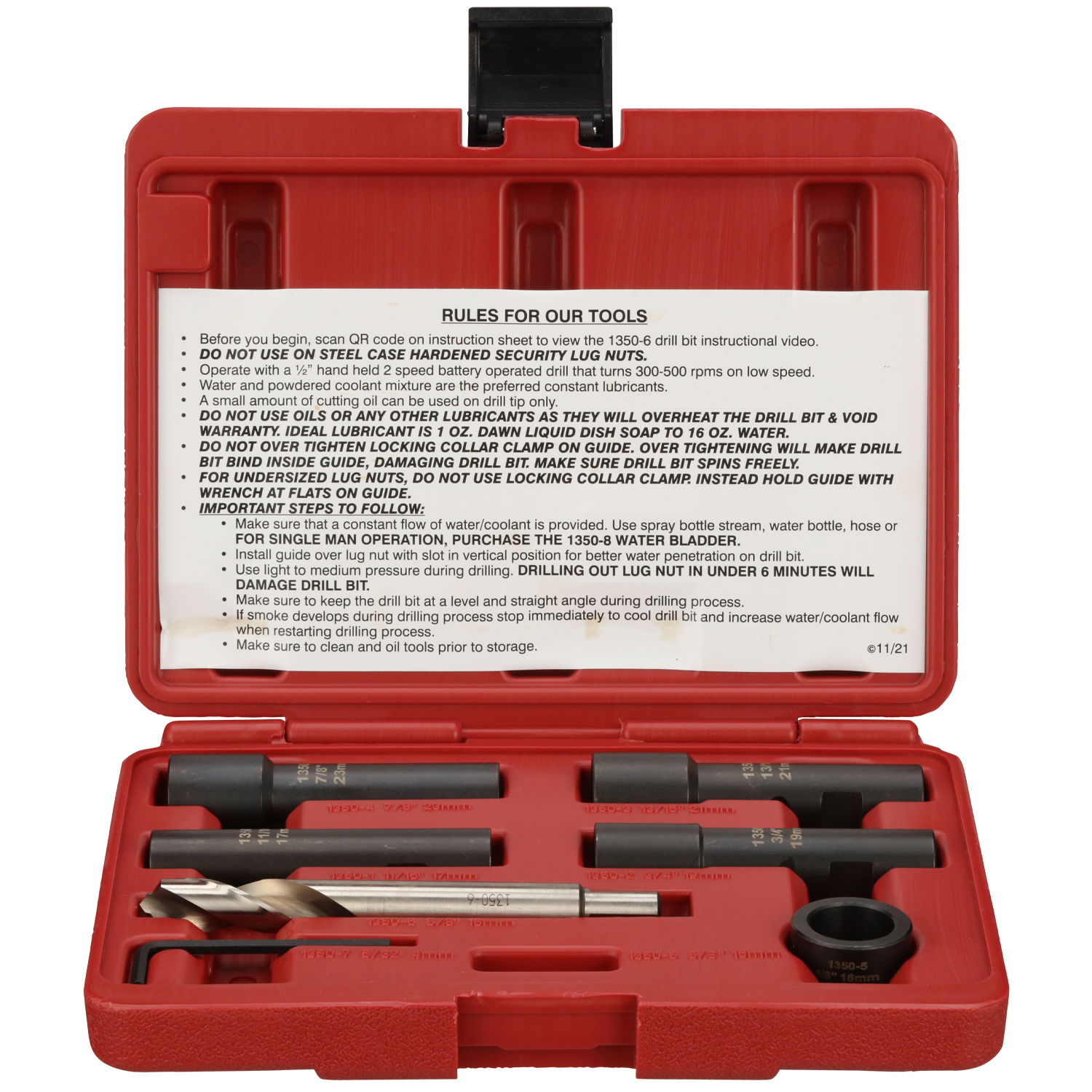 Mag Lug Stud Drill Out Kit With 16mm Step Up Cobalt Drill Bit - Lug Ripper II