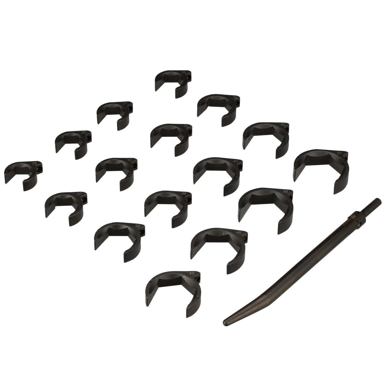 Heavy Duty SAE & Metric Sockets Crows Foot Set Industrial/Hydraulic Fittings Removal -16-Piece