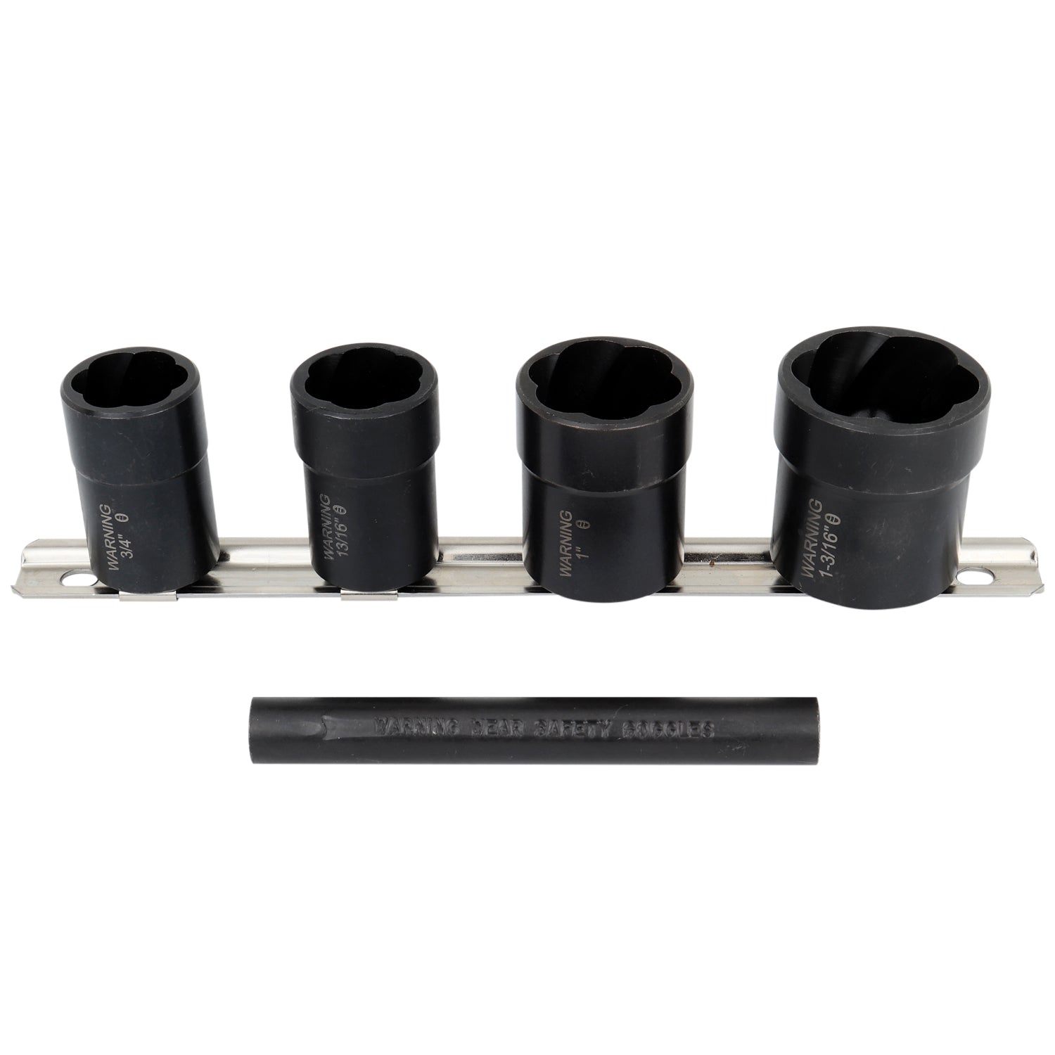 1/2″ Drive 5 Piece Locking Lug Nut Twist Socket Removal Kit