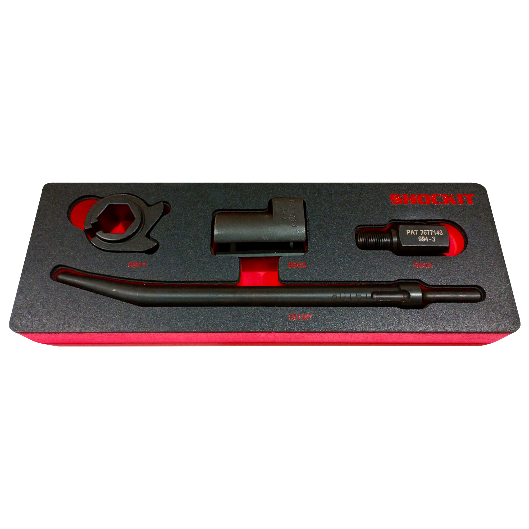 Shockit™ O2 NOx  Sensor Removal Kit Open End Wrench Sockets with EVA Foam Tray Option, For Frozen Stuck Sensors -LT994