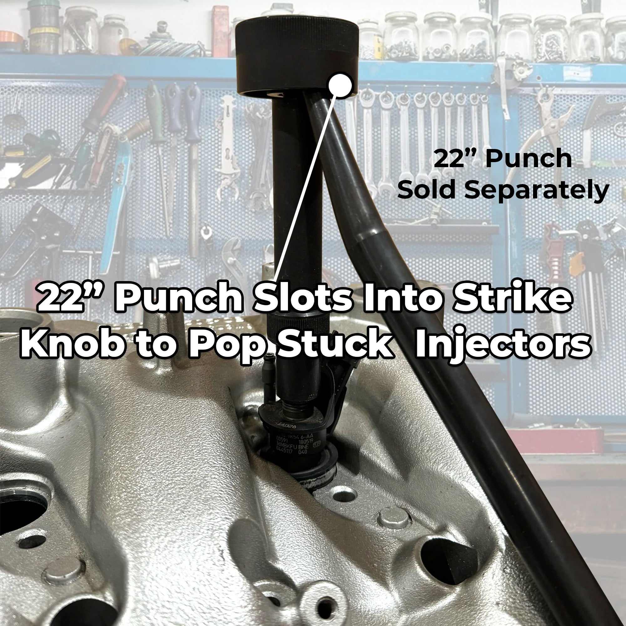 Ford Script Punch Ford 6.7L Power Stroke Fuel Injector Puller Tool Kit PWP900 — ProMAXX Tool