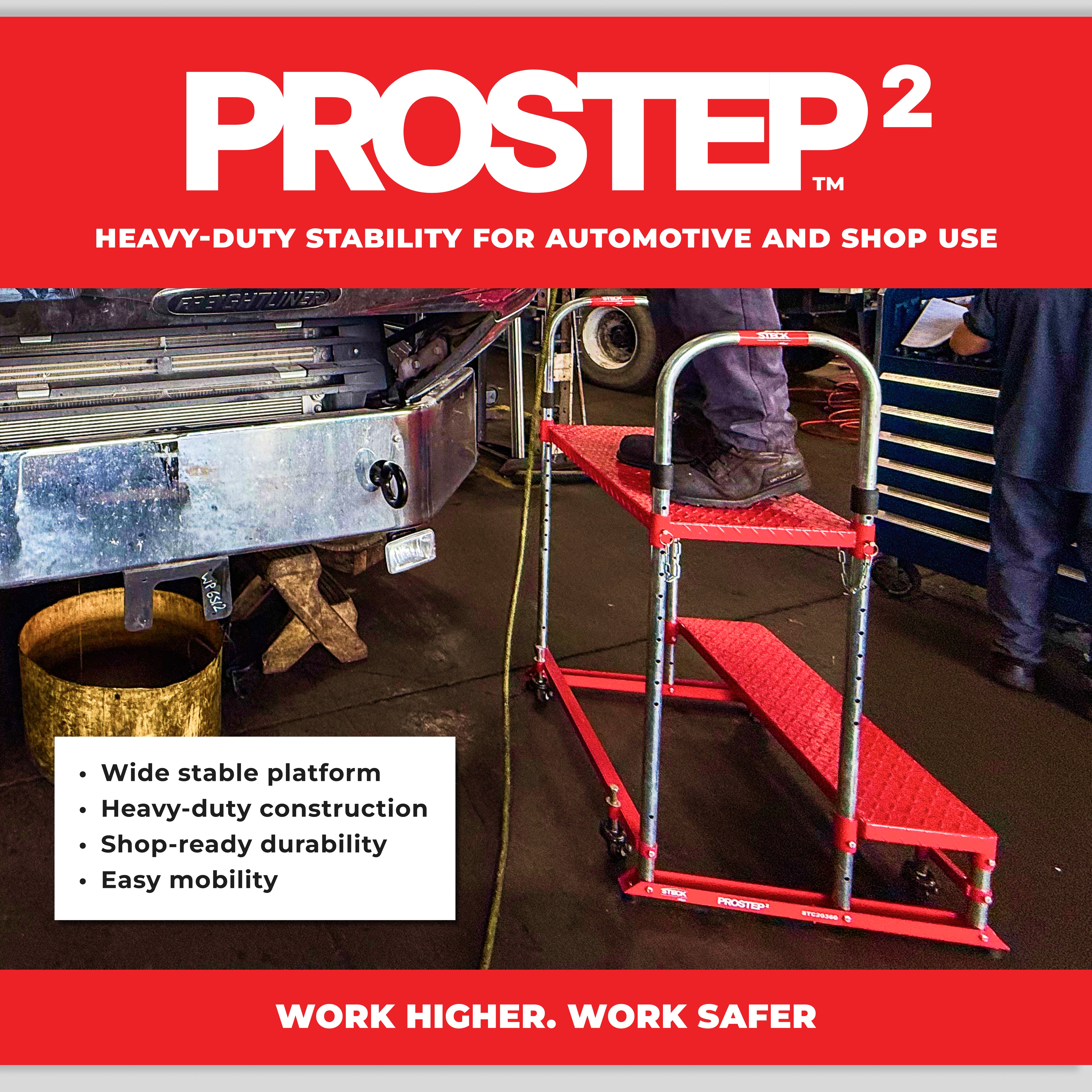 【ほぼ未使用】 PICHARPAK WORK SHOP STECK® PROSTEP2™ Heavy-Duty Shop Step Platform — ProMAXX Tool
