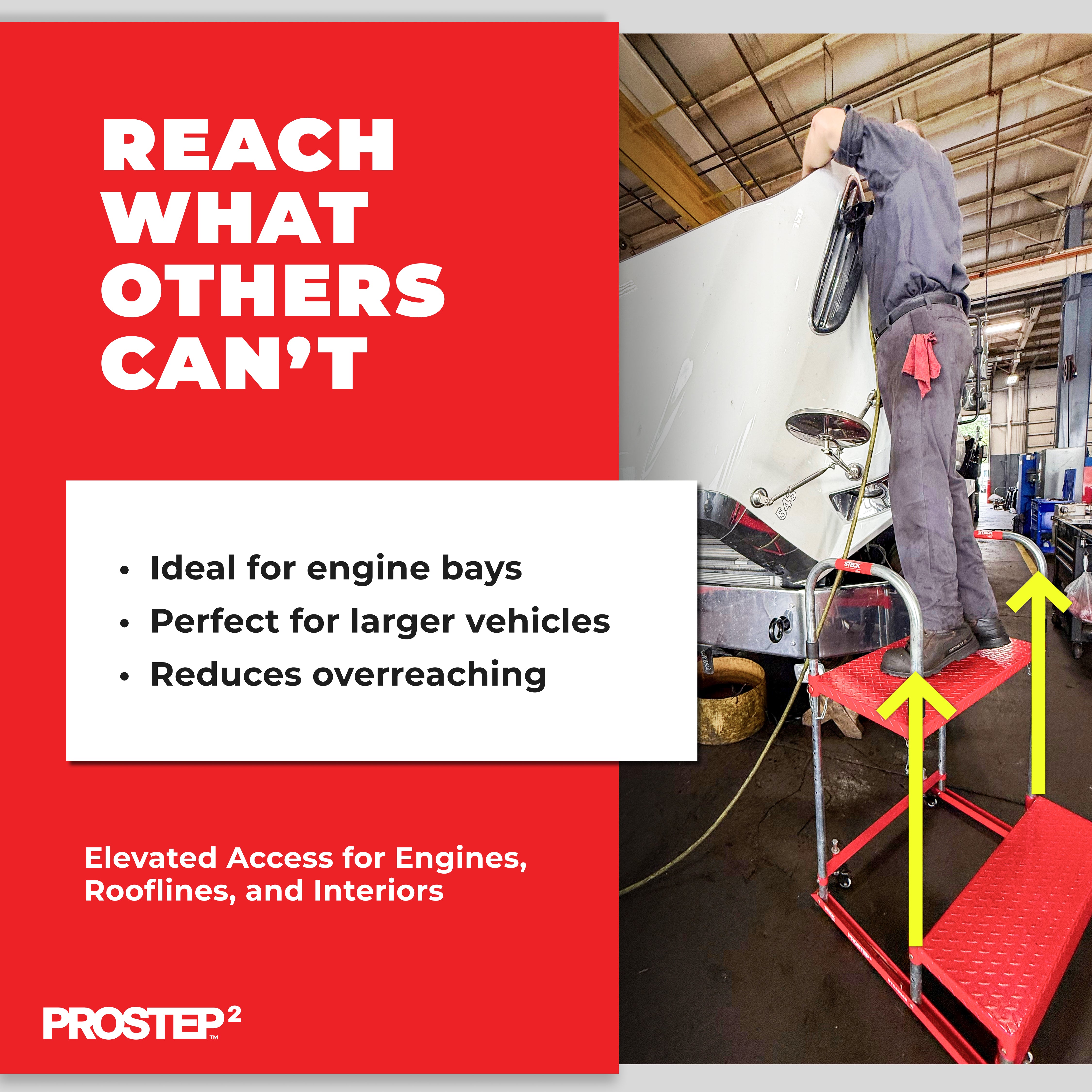 STECK® PROSTEP2™ Heavy-Duty Shop Step Platform