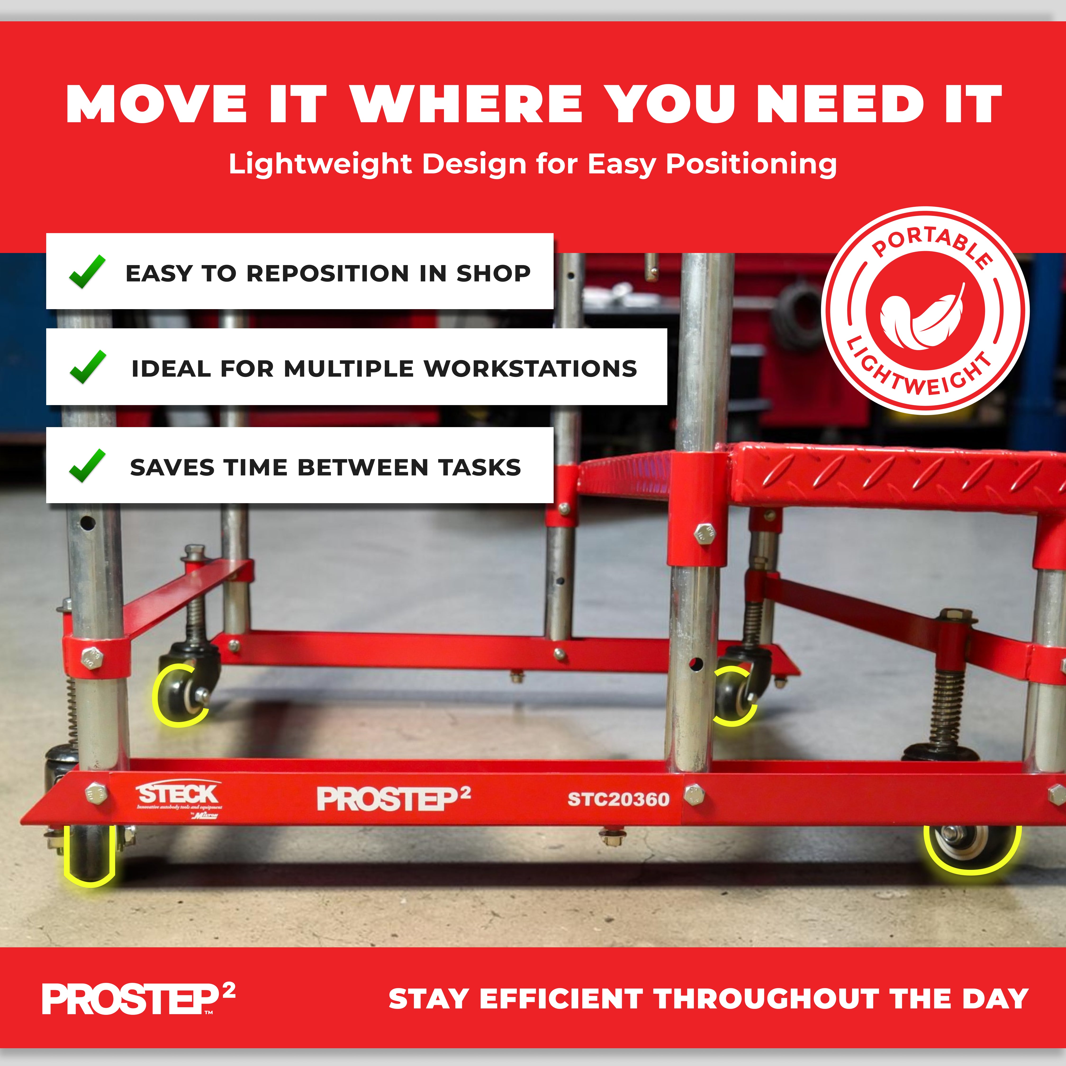 STECK® PROSTEP2™ Heavy-Duty Shop Step Platform