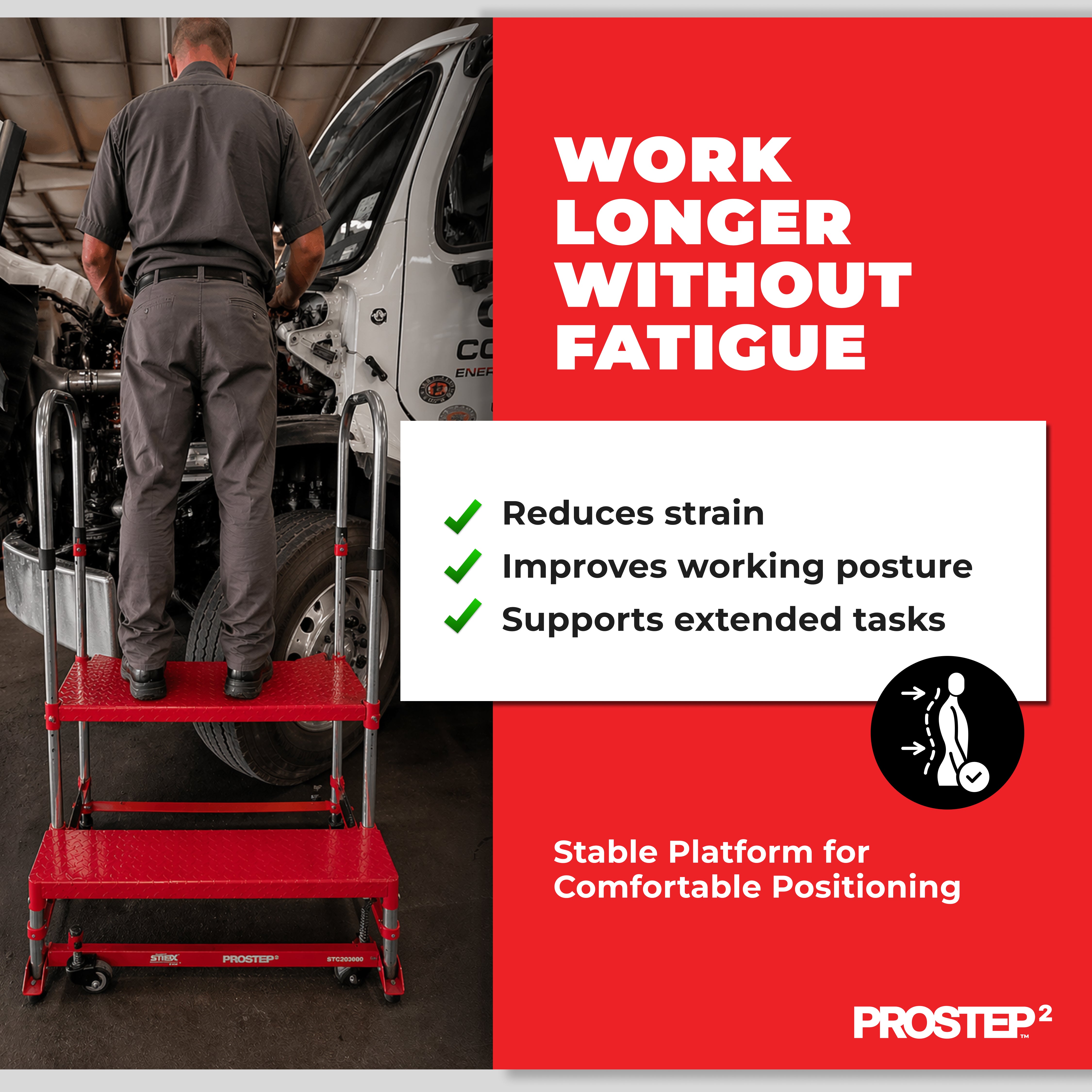 STECK® PROSTEP2™ Heavy-Duty Shop Step Platform — ProMAXX Tool