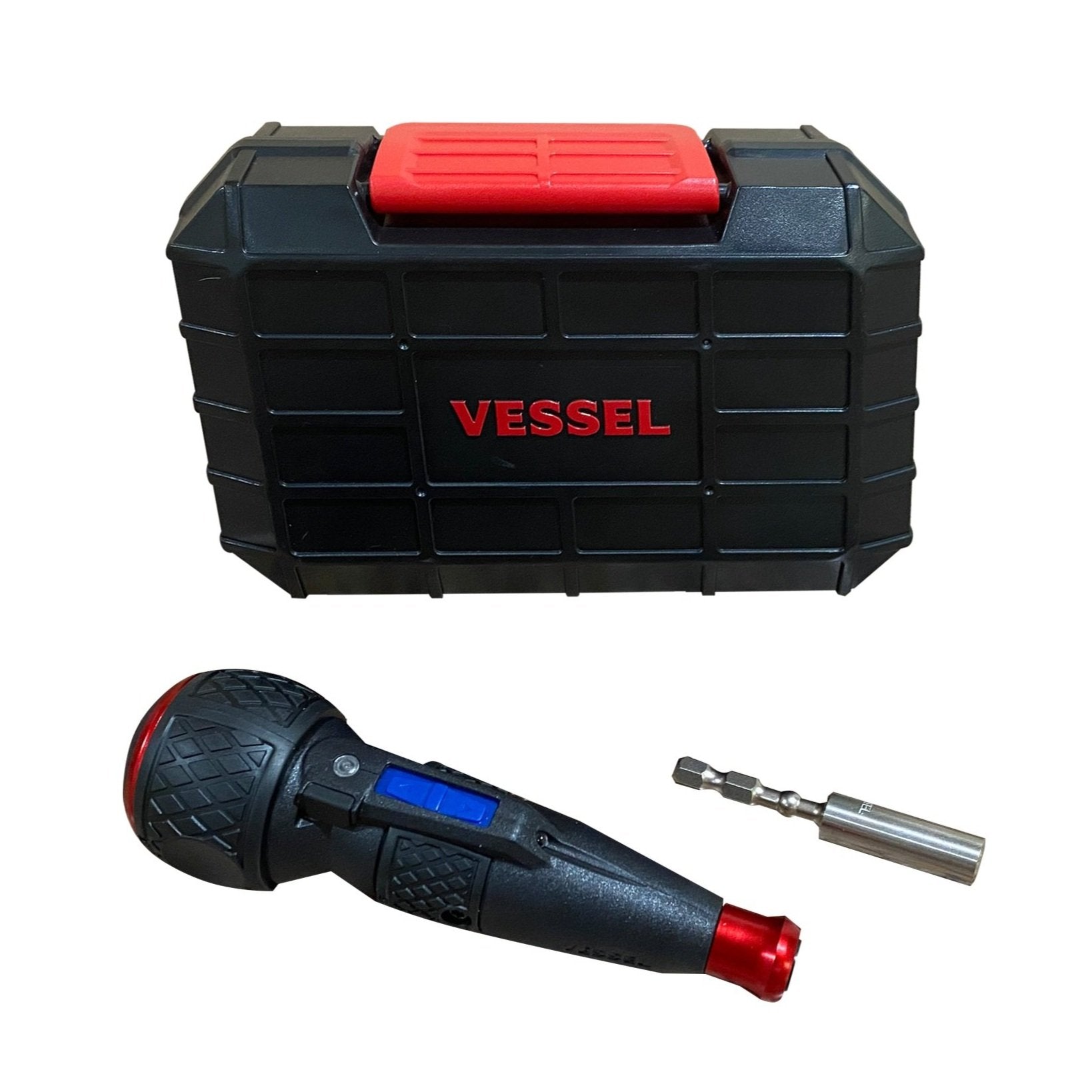 Battery Powered Screwdriver VESSEL Ball Grip 220USB Rechargeable with 25 PC. Bit Set