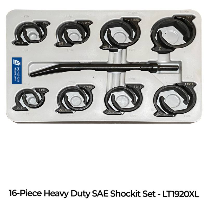 Heavy Duty Sae & Metric SHOCKIT® Socket Line Wrench Set Industrial/Hydraulic Fittings Removal 17-Piece