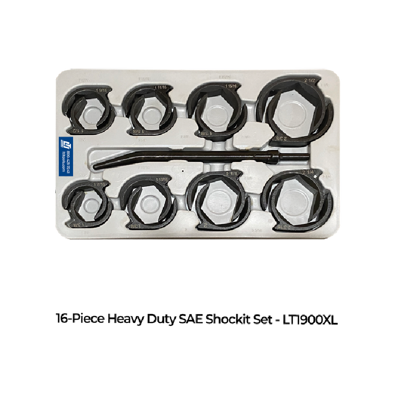Heavy Duty SAE & Metric Sockets Crows Foot Set Industrial/Hydraulic Fittings Removal -16-Piece
