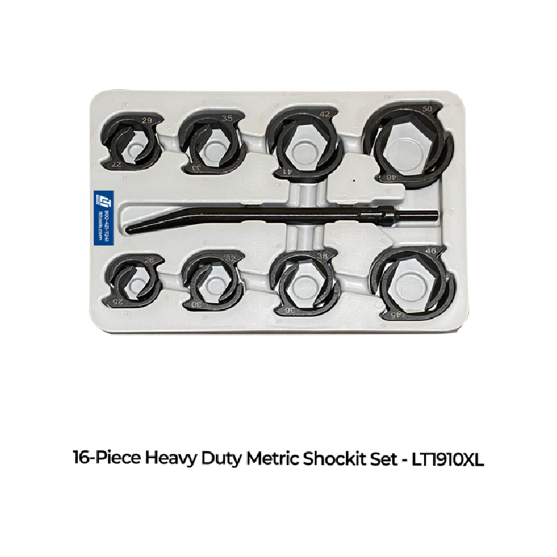 Heavy Duty SAE & Metric Sockets Crows Foot Set Industrial/Hydraulic Fittings Removal -16-Piece