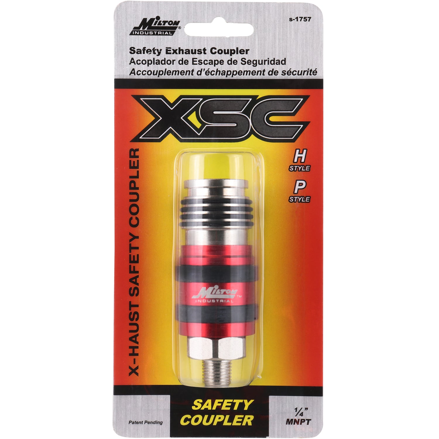 2 In ONE Universal Safety Exhaust Industrial Coupler, 1/4