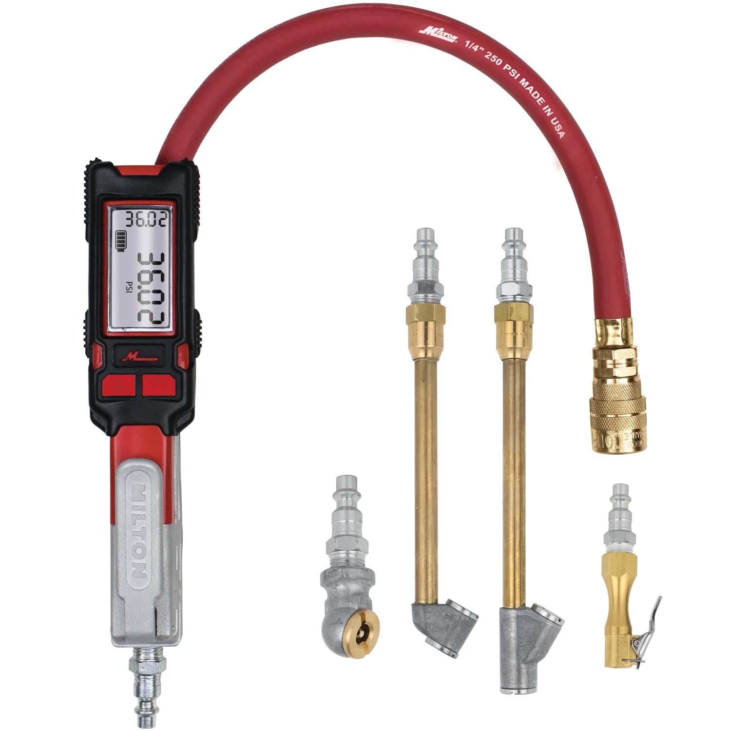 NEW & IMPROVED - Precision Digital Tire Inflator & Pressure Gauge (0-160 PSI), Extreme ± 0.25% Accuracy s-580e